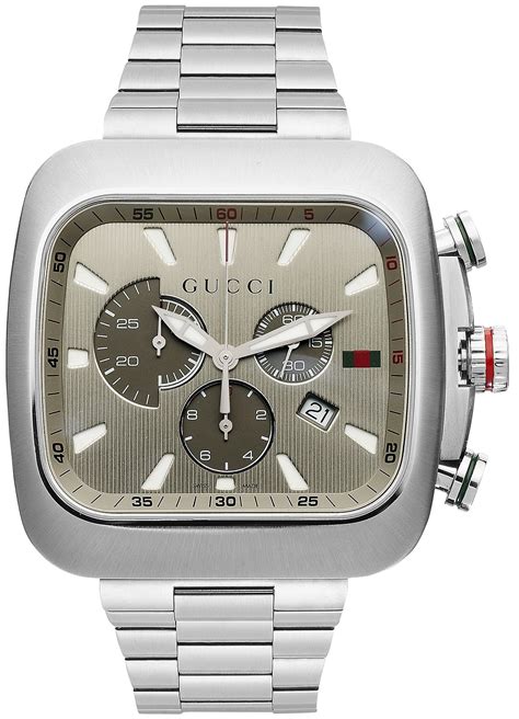 mens gucci g stainless steel chronometer|gucci watch 44mm.